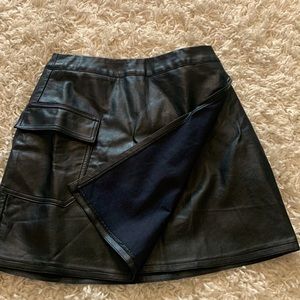 XS Dress Decide mini skirt faux leather